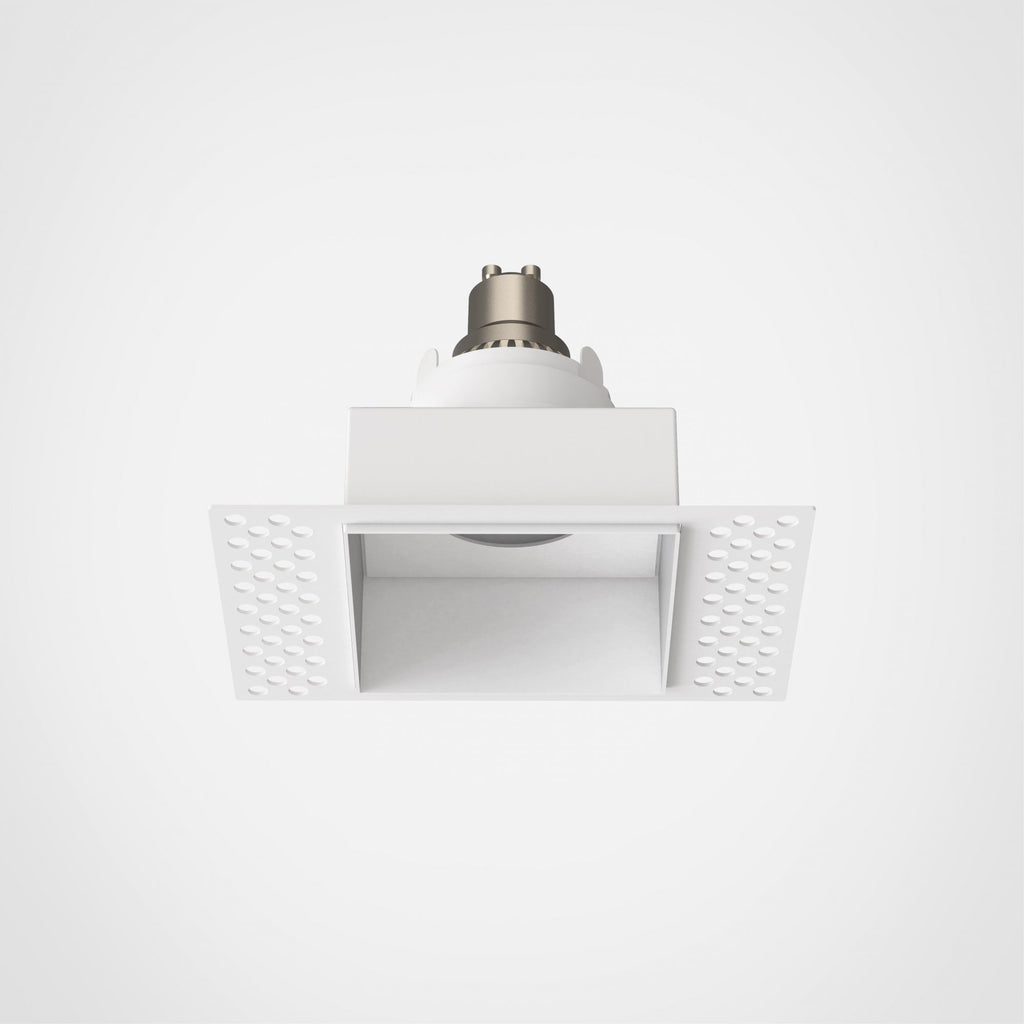 1248018 Trimless Square Fixed Downlight/Recessed Spot Light Matt White (S)