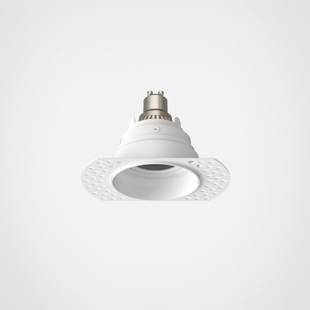 1248019 Astro Trimless Slimline Round Adjustable Fire-Rated Indoor Downlight — Matt White