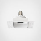 1248020 Trimless Square Adjustable Downlight/Recessed Spot Light Matt White
