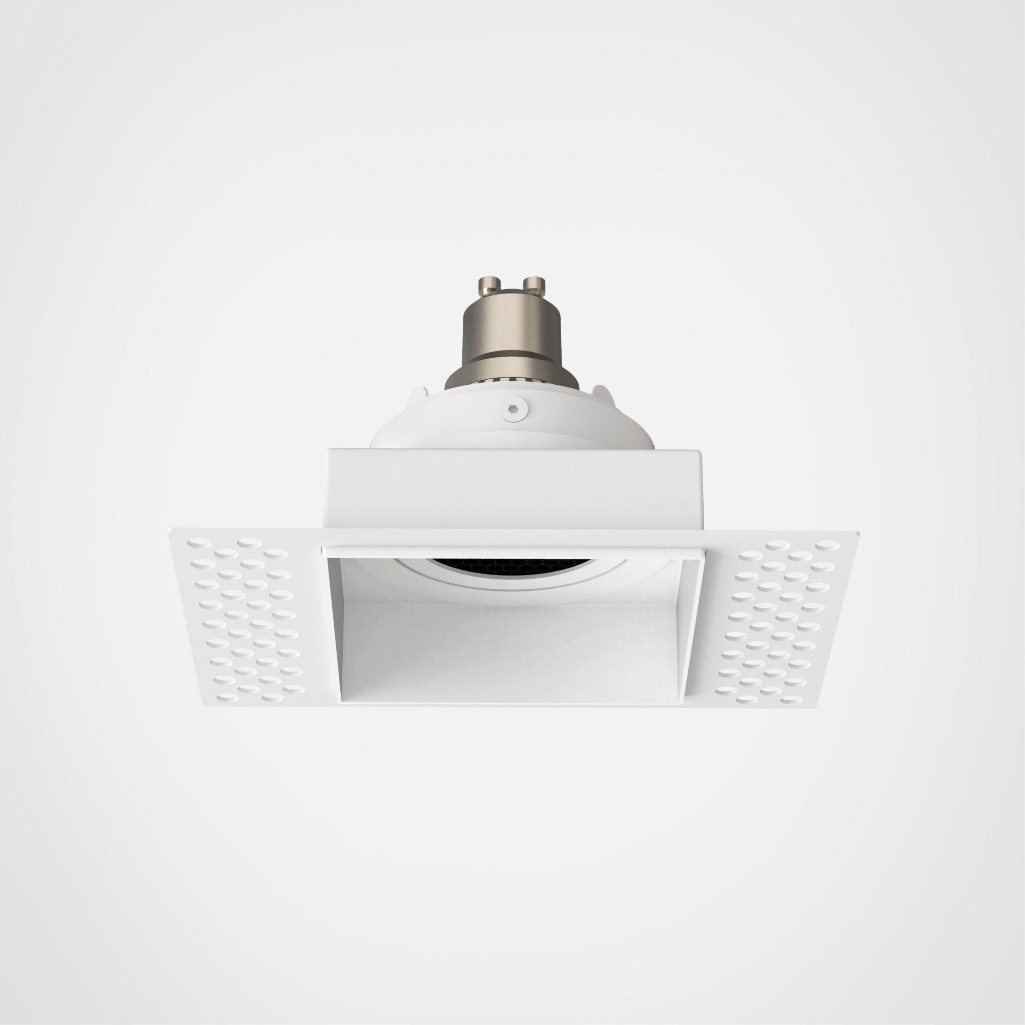1248020 Trimless Square Adjustable Downlight/Recessed Spot Light Matt White
