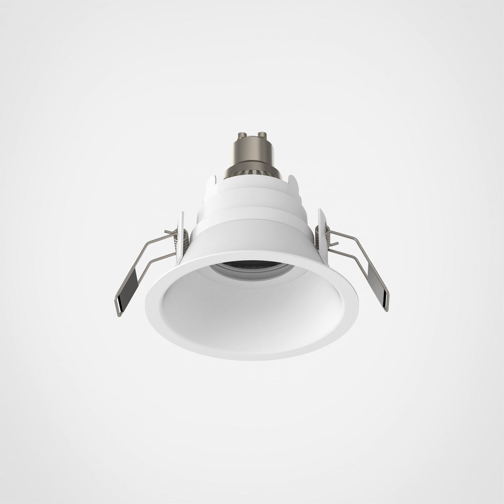 1249034 Astro Minima Slimline Round Fixed Fire-Rated IP65 Bathroom Downlight Matt White — Pack of 12- £18.14 each