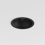 1249035 Minima Slimline Round Fixed Fire-Rated Bathroom Downlight/Recessed Spot Light Matt Black