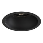 1249035 Minima Slimline Round Fixed Fire-Rated Bathroom Downlight/Recessed Spot Light Matt Black