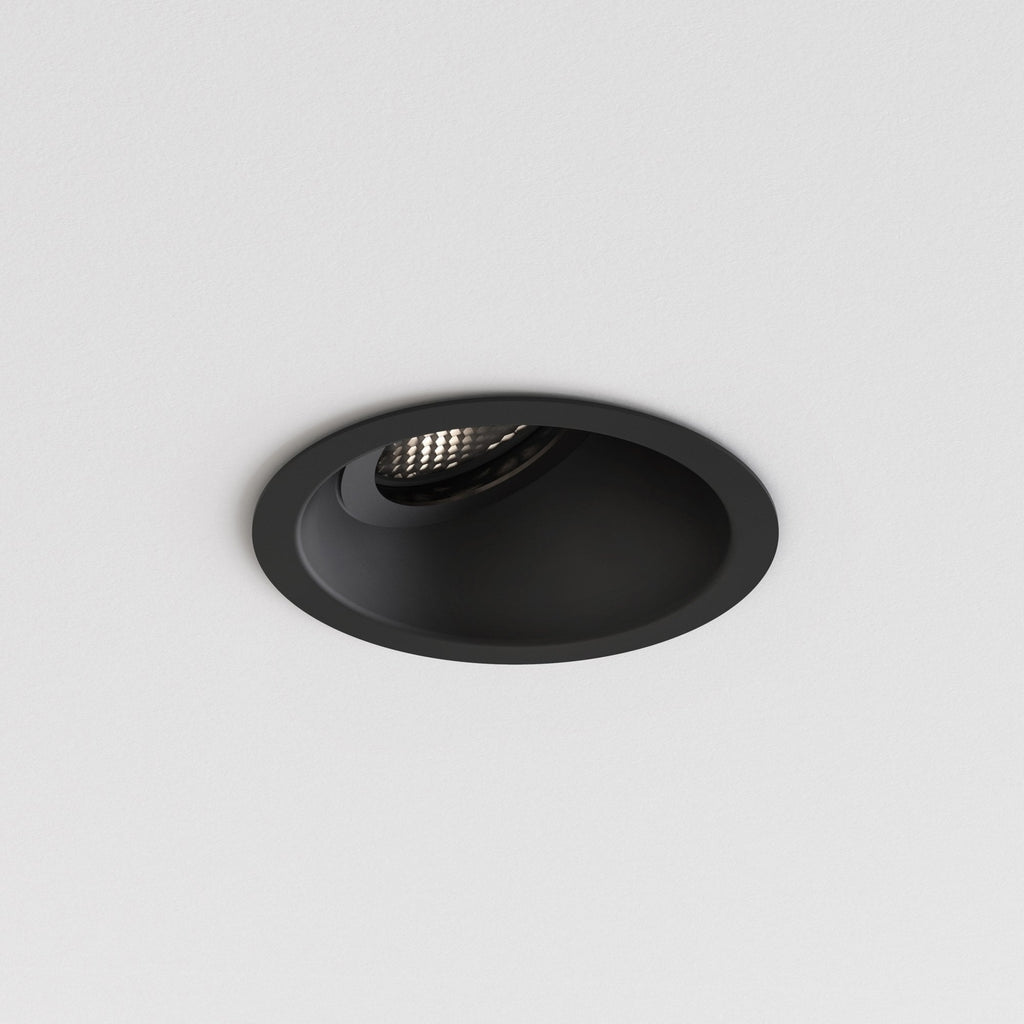 1249037 Minima Slimline 25 Fire-Rated IP65 Bathroom Downlight/Recessed Spot Light Matt Black