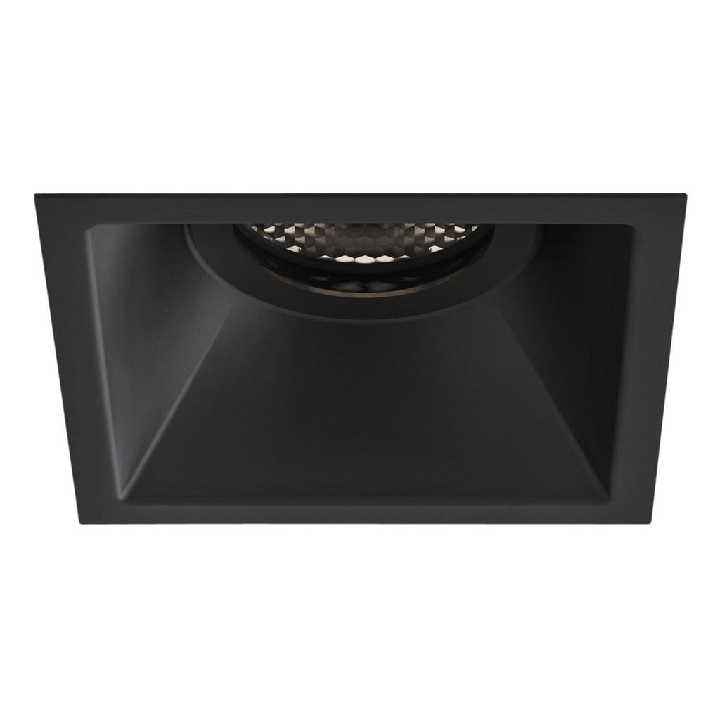 1249039 Minima Slimline Square Fixed Fire-Rated Bathroom Downlight/Recessed Spot Light Matt Black