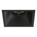 1249039 Minima Slimline Square Fixed Fire-Rated Bathroom Downlight/Recessed Spot Light Matt Black