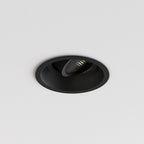 1249041 Minima Slimline Round Adjustable Fire-Rated Downlight/Recessed Spot Light Matt Black