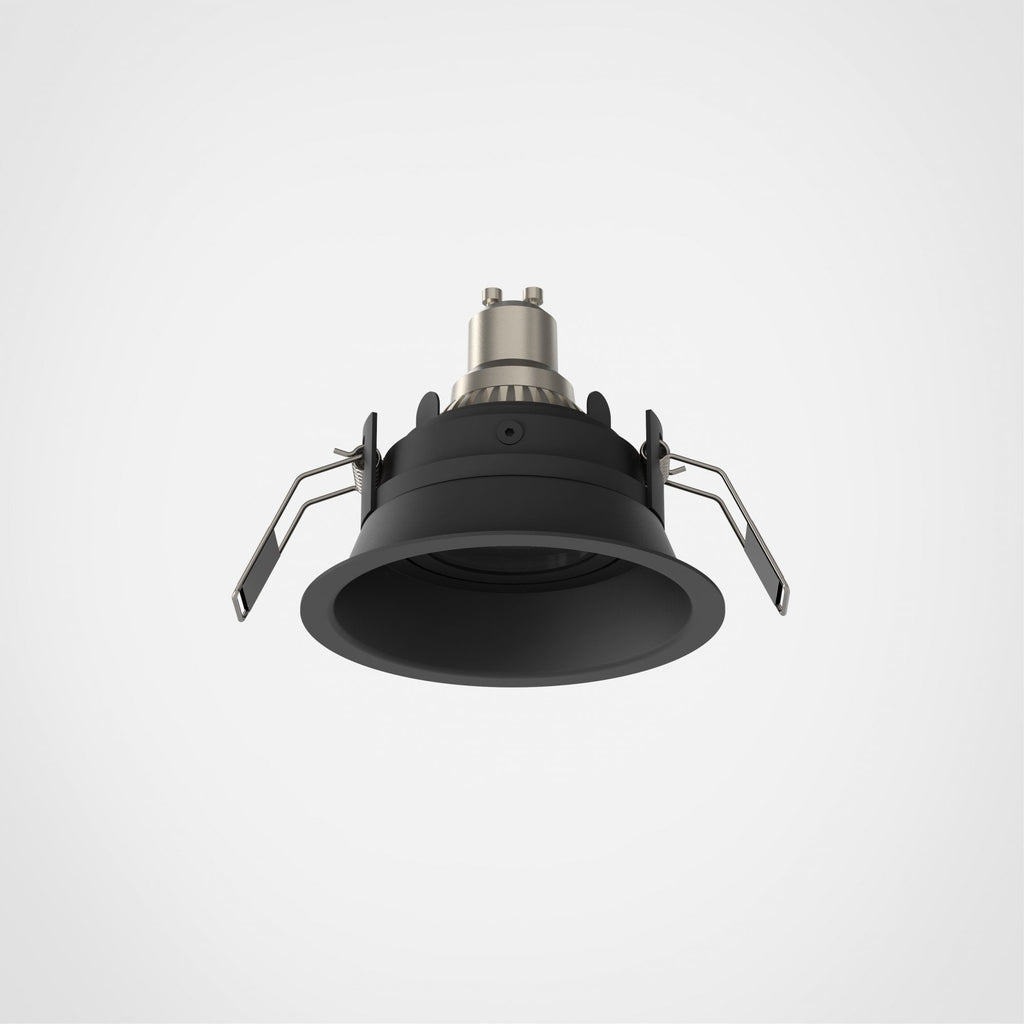 1249041 Minima Slimline Round Adjustable Fire-Rated Downlight/Recessed Spot Light Matt Black