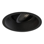 1249041 Minima Slimline Round Adjustable Fire-Rated Downlight/Recessed Spot Light Matt Black