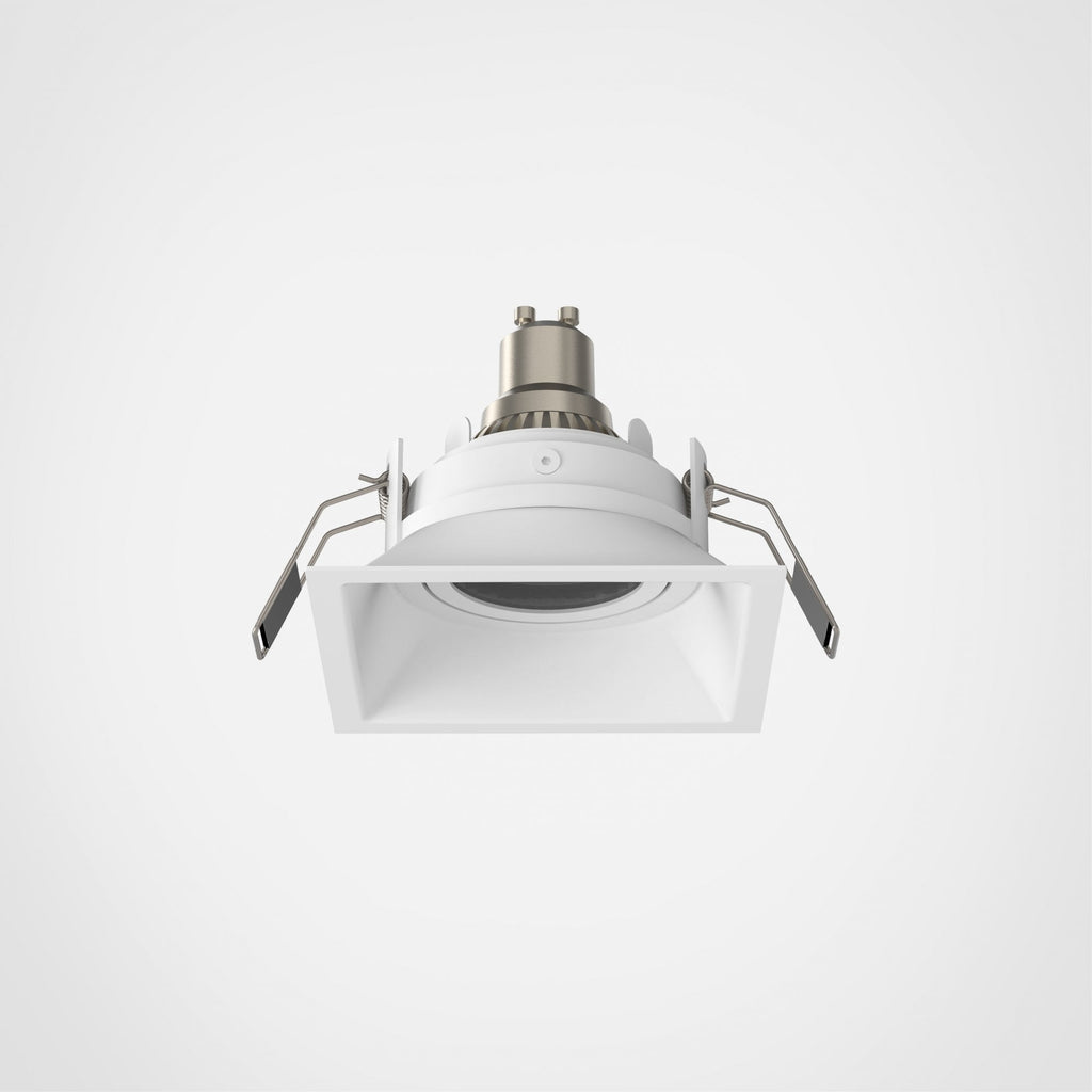1249042 Minima Slimline Square Adjustable Fire-Rated Downlight/Recessed Spot Light Matt White