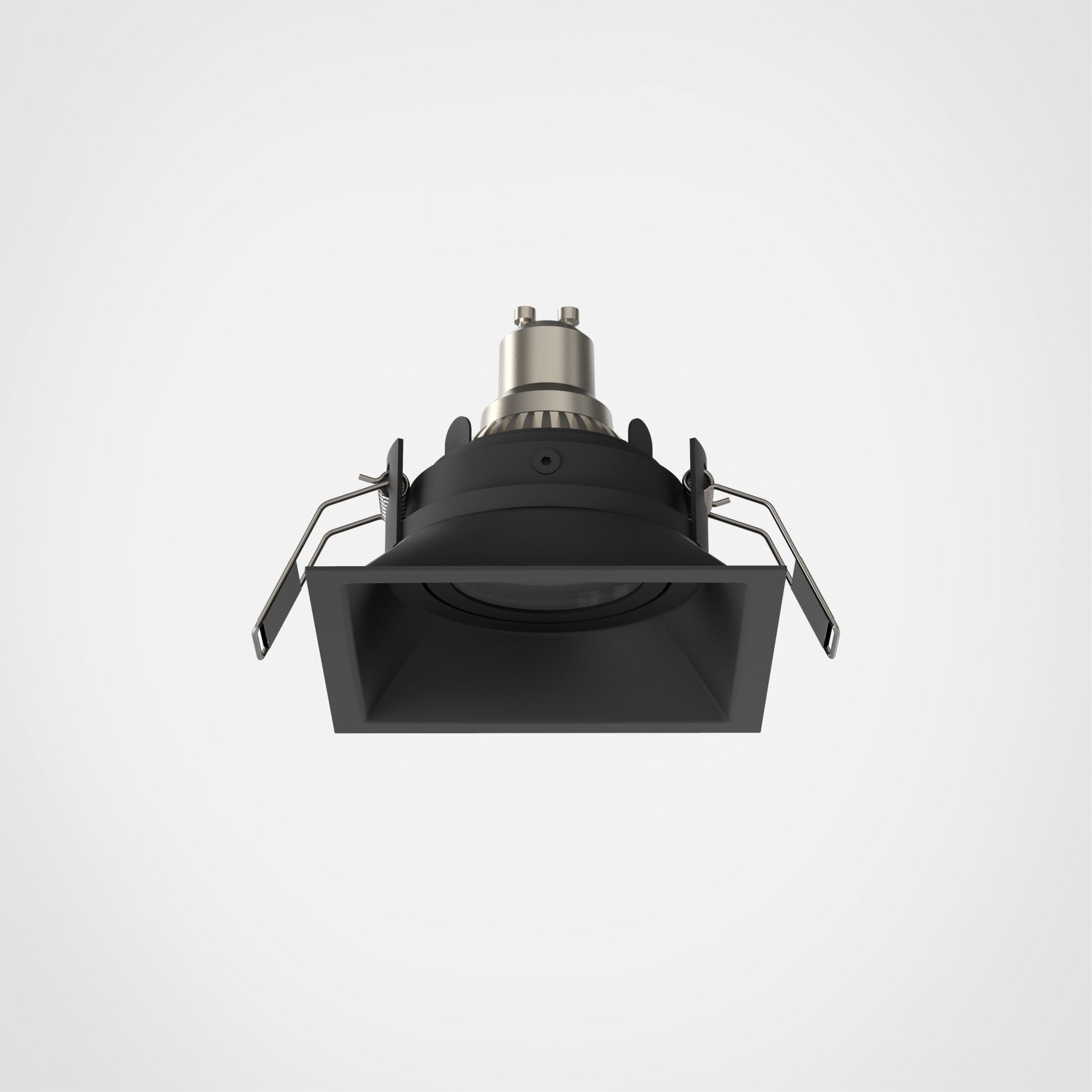 1249043 Minima Slimline Square Adjustable Fire-Rated Downlight/Recessed Spot Light Matt Black