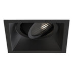 1249043 Minima Slimline Square Adjustable Fire-Rated Downlight/Recessed Spot Light Matt Black