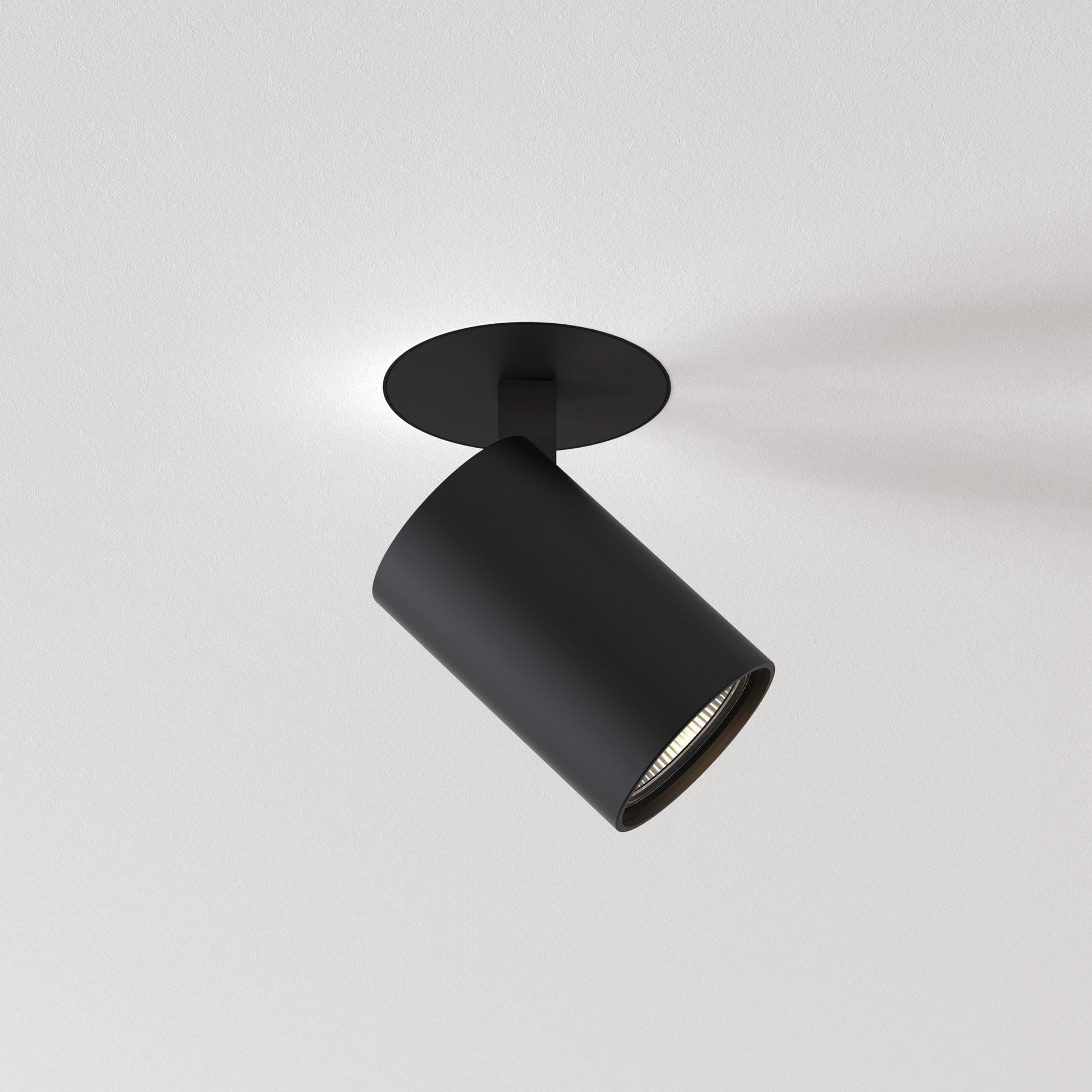1286096 Ascoli Flush Fire-Rated Spotlight Matt Black