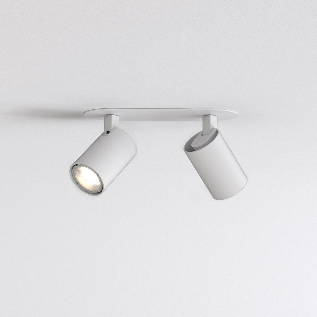 1286097 Ascoli Twin Recessed Spotlight Textured White