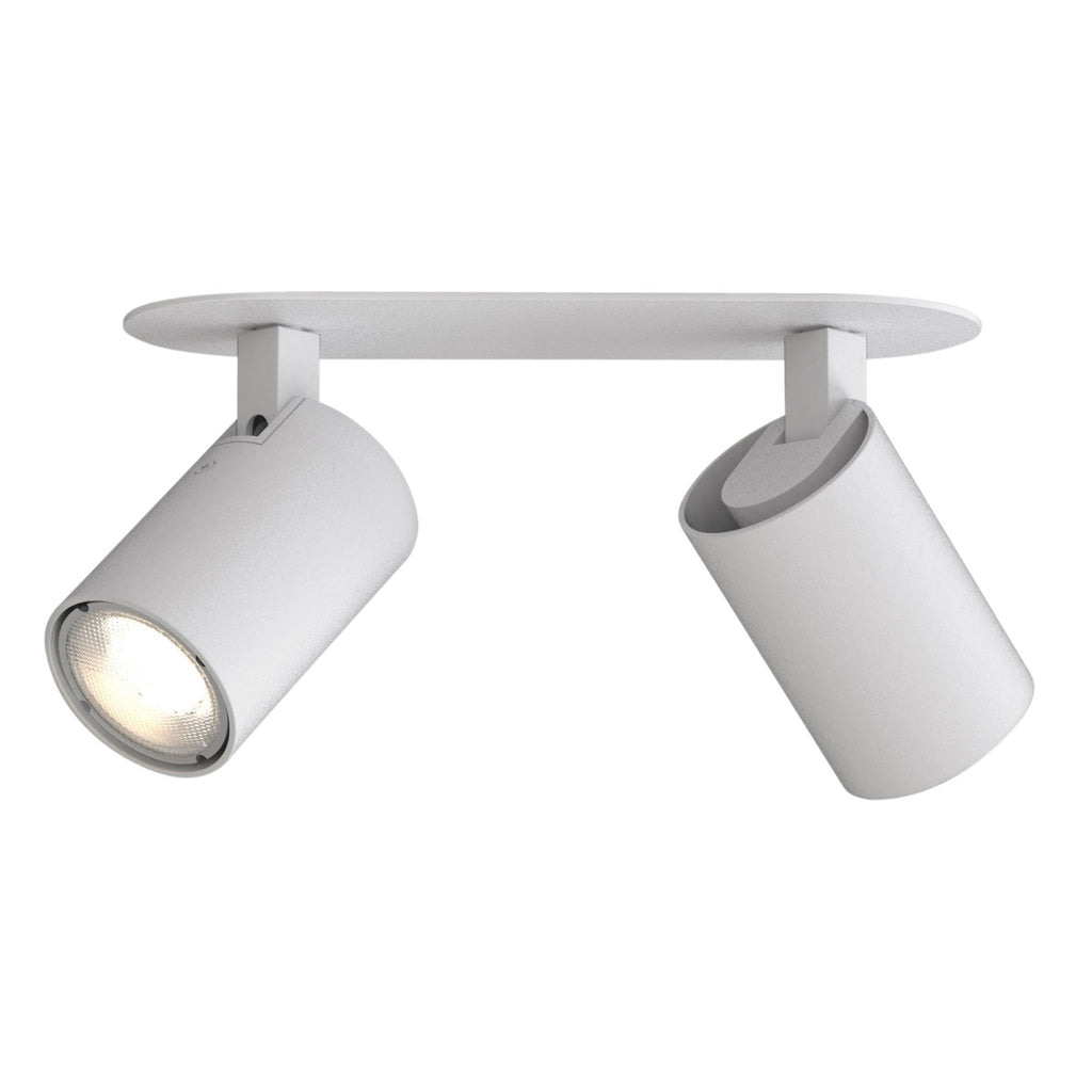 1286097 Ascoli Twin Recessed Spotlight Textured White