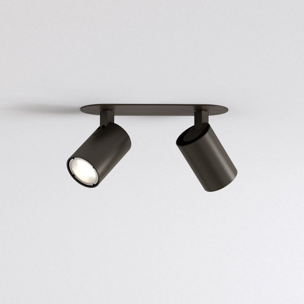 1286098 Ascoli Twin Recessed Spotlight Bronze