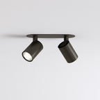 1286098 Ascoli Twin Recessed Spotlight Bronze