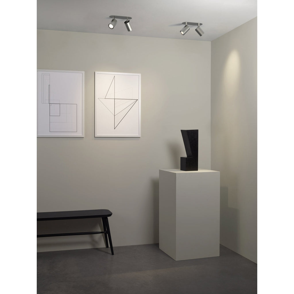 1286099 Ascoli Twin Recessed Spotlight Matt Nickel