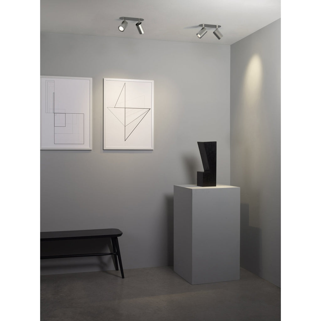 1286099 Ascoli Twin Recessed Spotlight Matt Nickel