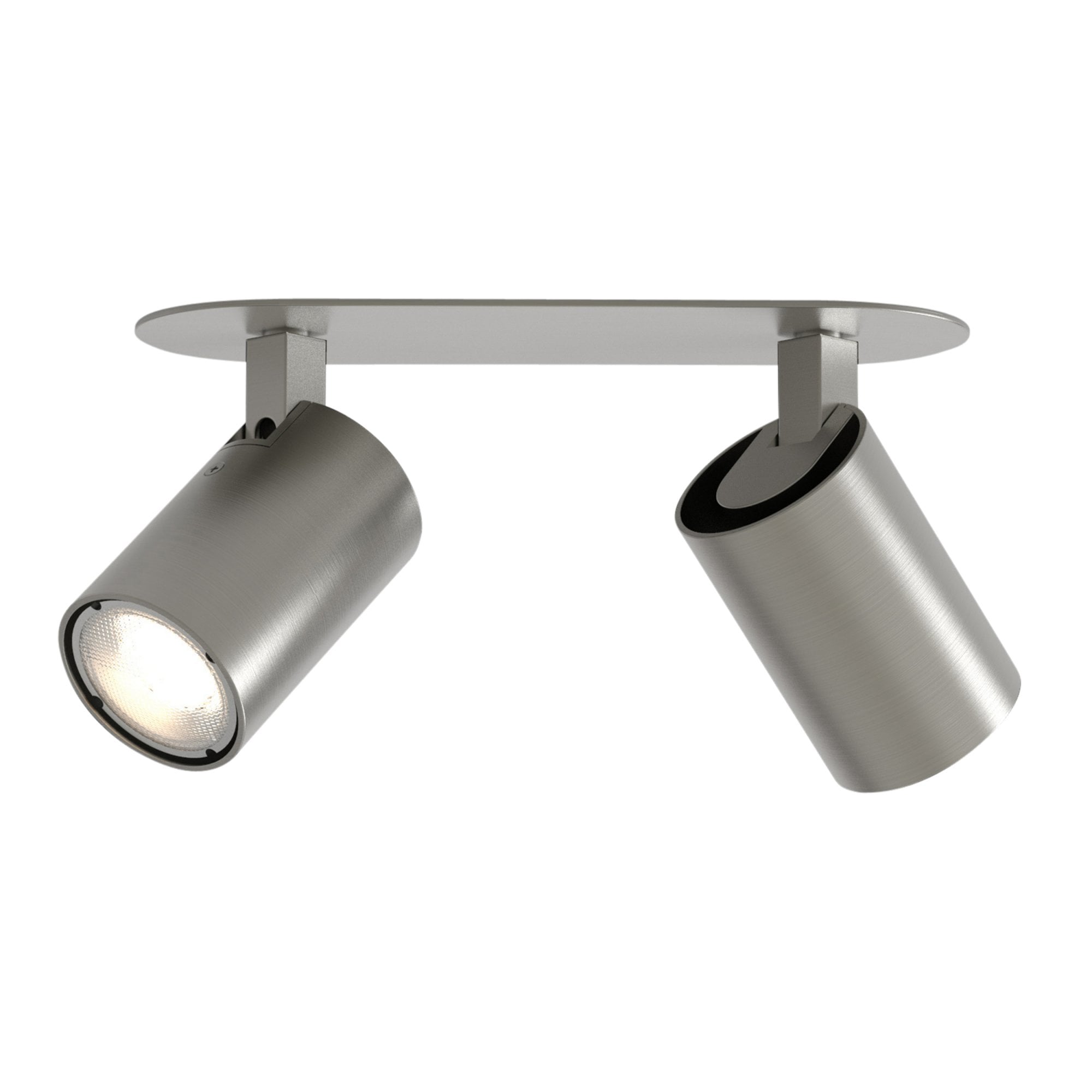 1286099 Ascoli Twin Recessed Spotlight Matt Nickel