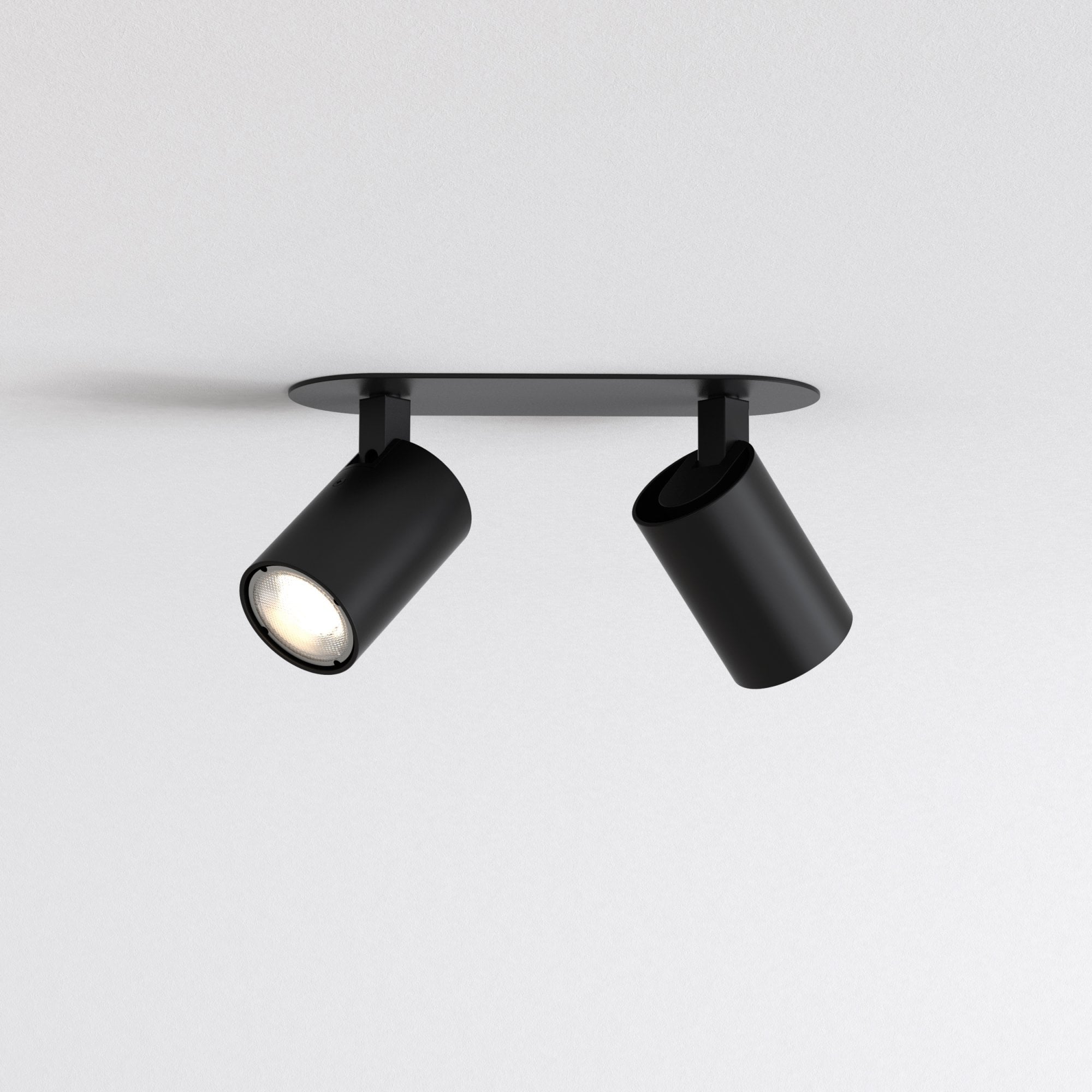 Ascoli Twin Recessed Spotlight Matt Black