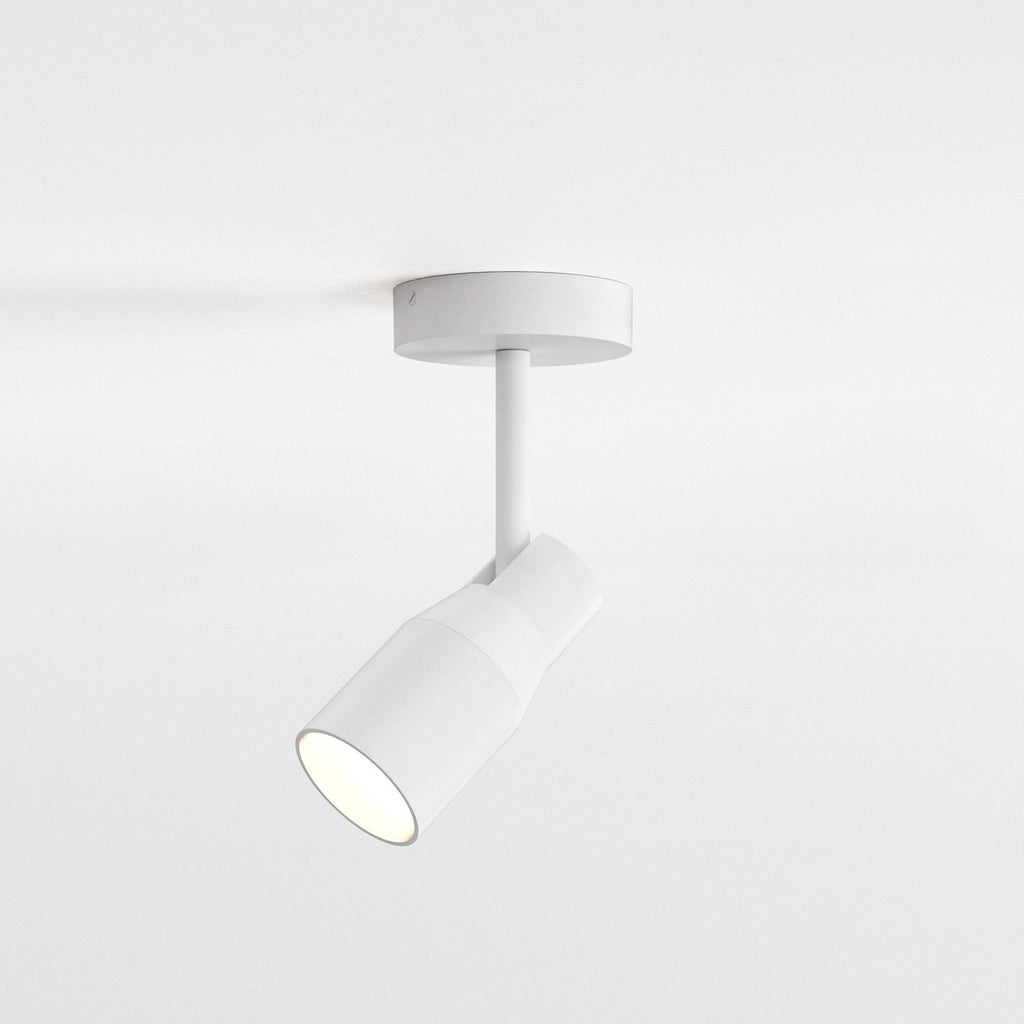 1422001 Apollo Single Spotlight Textured White (S)