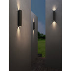 1428013 Ava 400 Outdoor Wall Light Textured Black