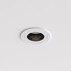 1434001 Astro Pinhole Slimline Round Fixed Fire-Rated IP65 Bathroom Downlight — Matt White