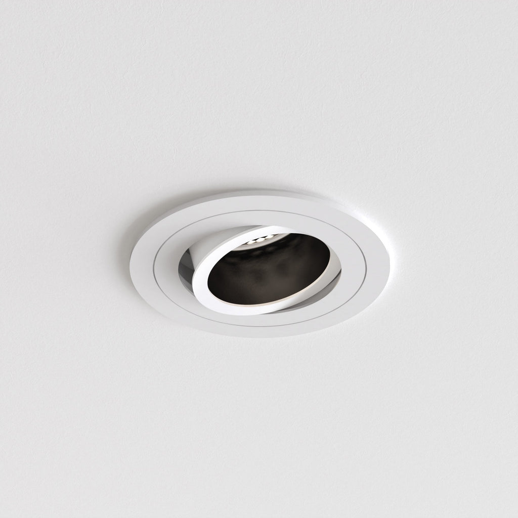 1434003 Astro Pinhole Slimline Round Adjustable Fire-Rated Indoor Downlight — Matt White