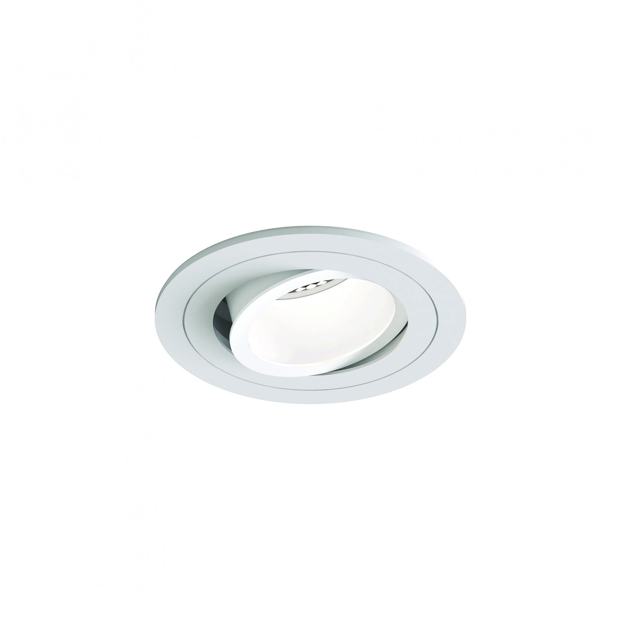 1434003 Pinhole Slimline Round Adjustable Fire-Rated Downlight/Recessed Spot Light Matt White