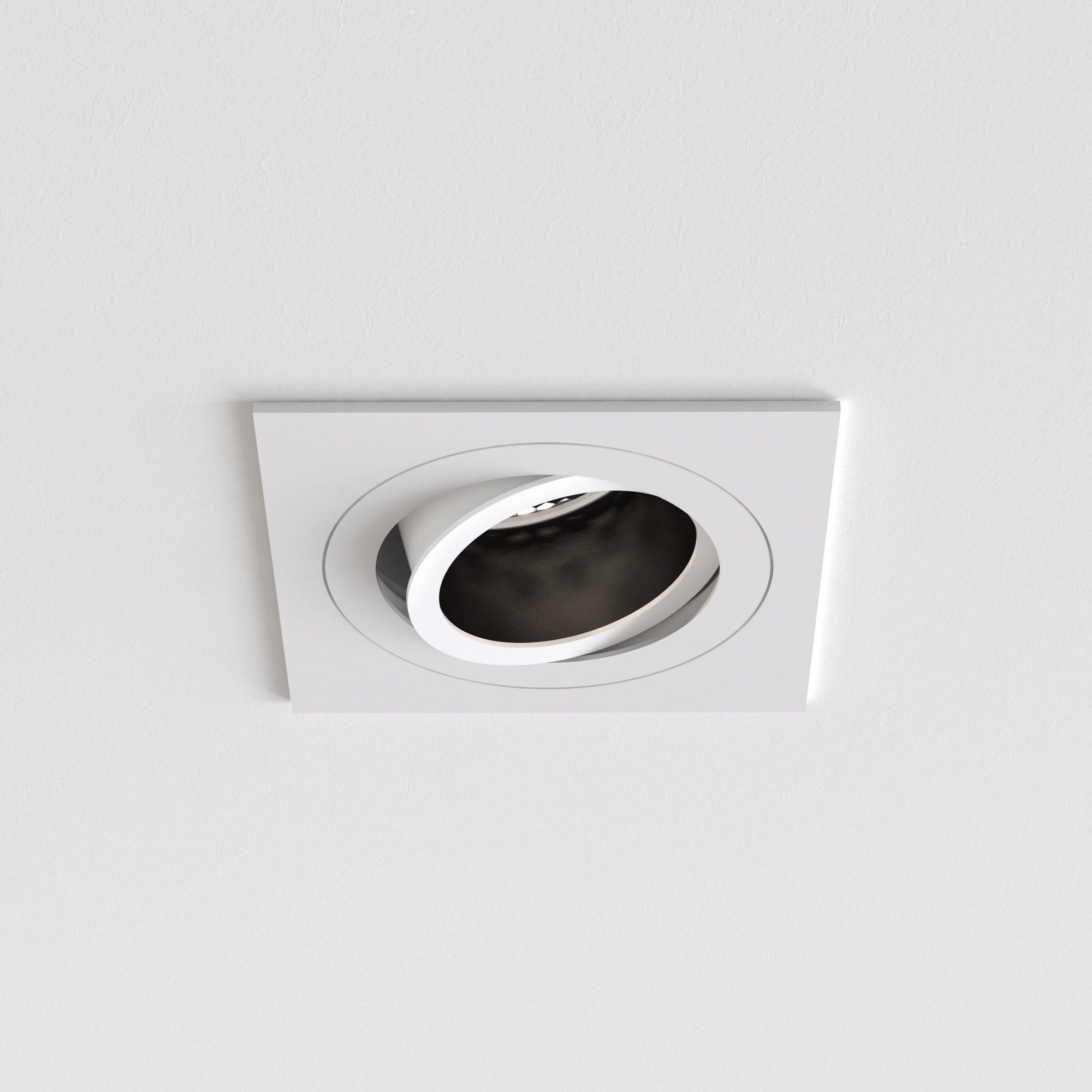 1434004 Pinhole Slimline Square Adjustable Fire-Rated Downlight/Recessed Spot Light Matt White