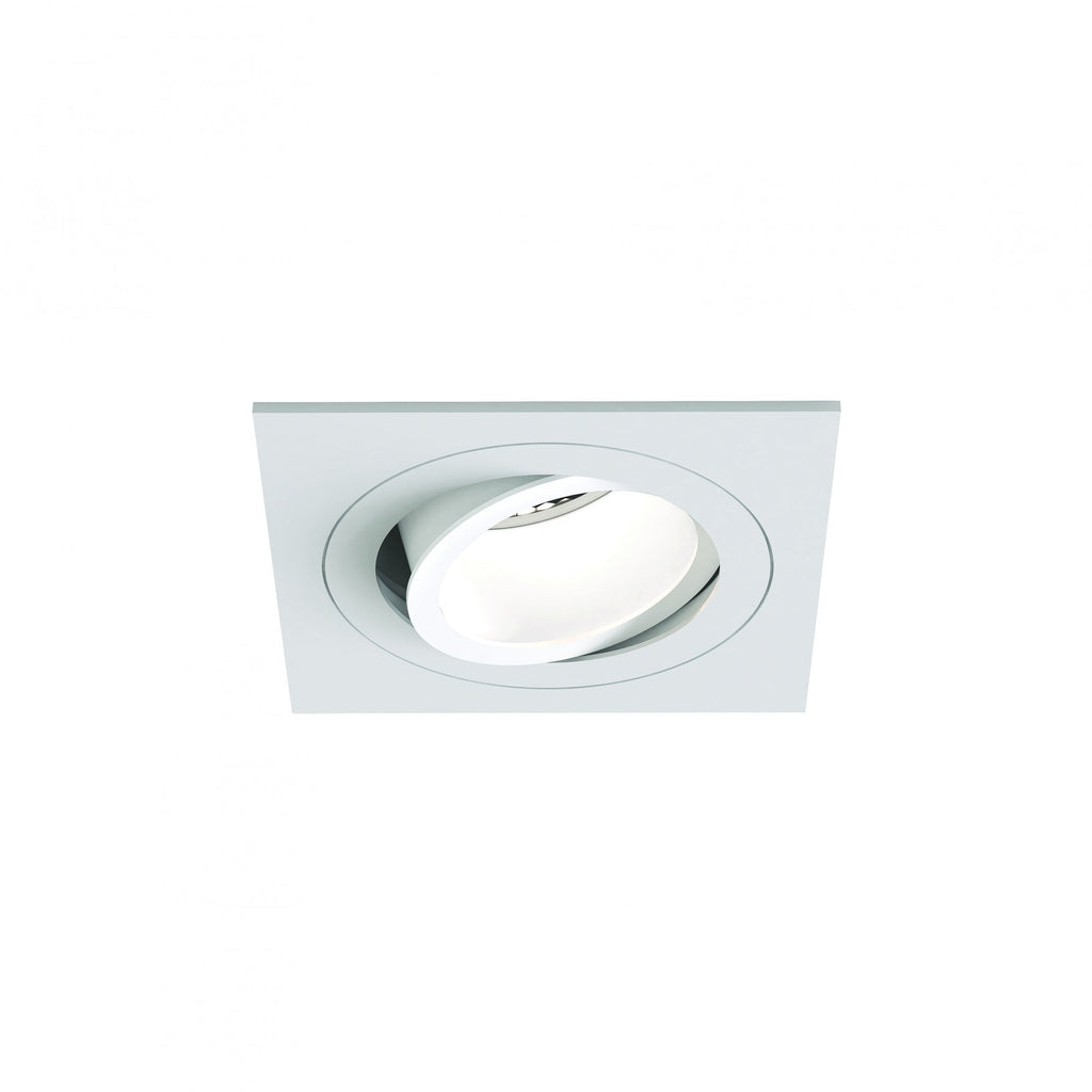 1434004 Pinhole Slimline Square Adjustable Fire-Rated Downlight/Recessed Spot Light Matt White