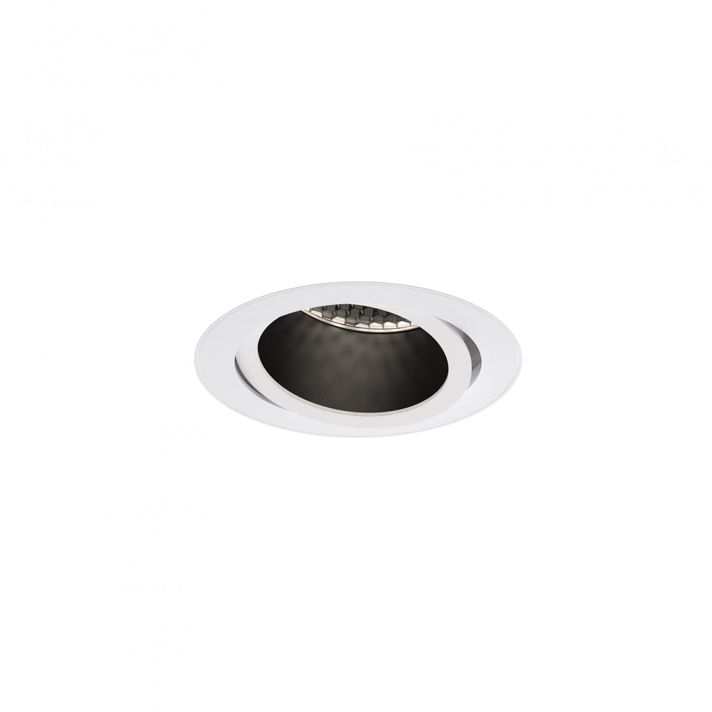 1434008 Pinhole Slimline Round Flush Adjustable Fire-Rated Downlight/Recessed Spot Light Matt White (S)