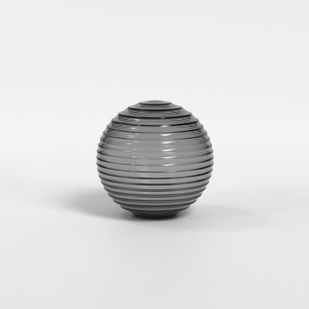 5036005 Tacoma Ribbed Glass Shade Smoke