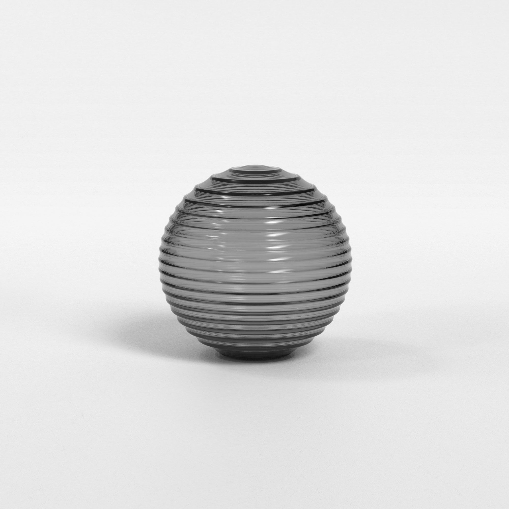 5036005 Tacoma Ribbed Glass Shade Smoke (S)