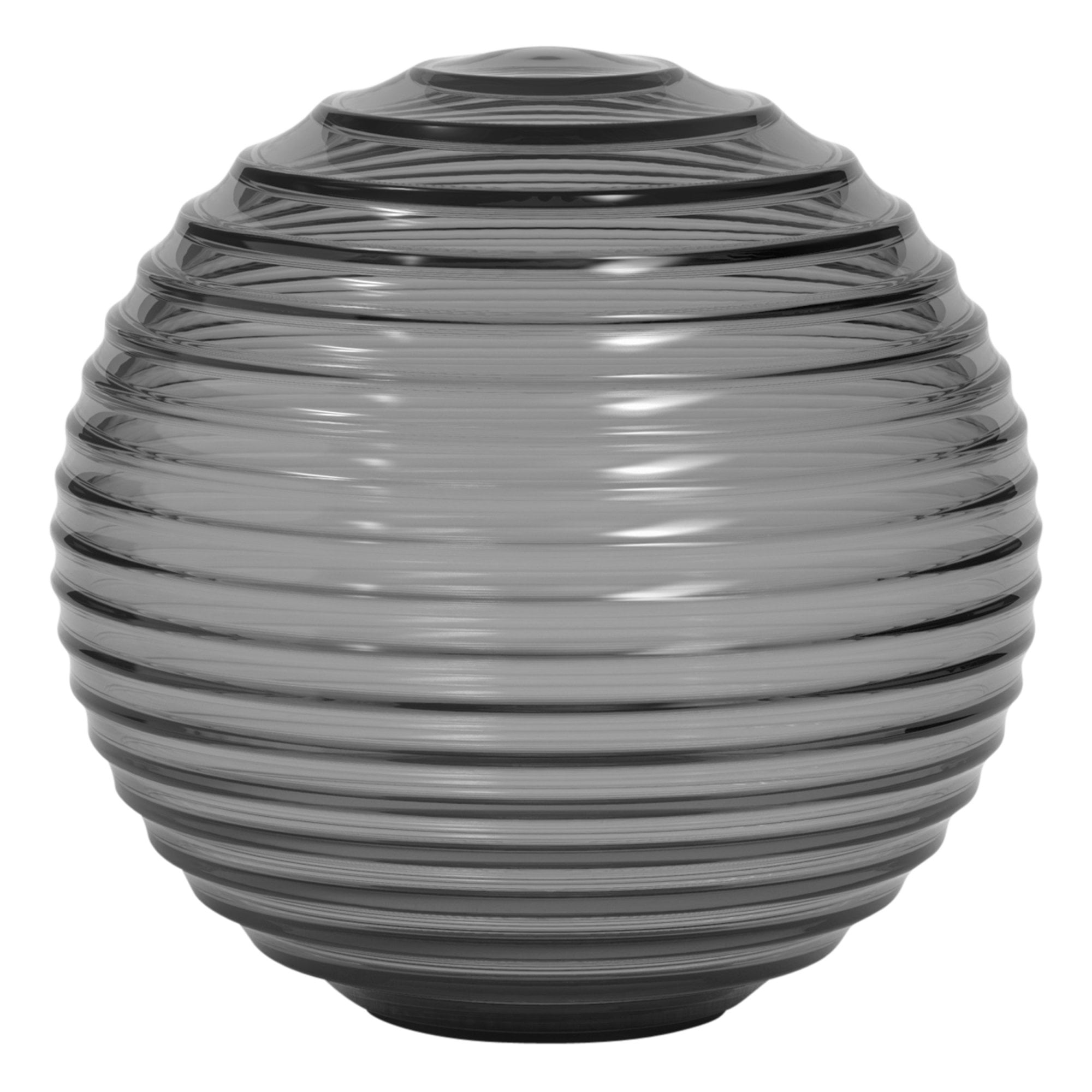 5036005 Tacoma Ribbed Glass Shade Smoke