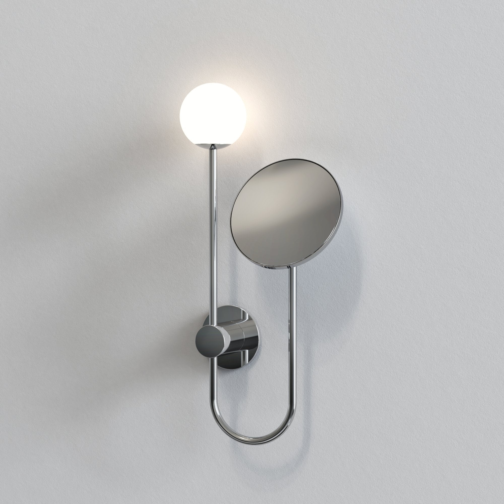1424001 Orb Bathroom Magnifying Mirror Polished Chrome