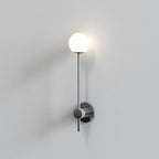 1424002 Orb Single Bathroom Wall Light Polished Chrome