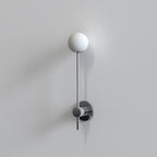 1424002 Orb Single Bathroom Wall Light Polished Chrome