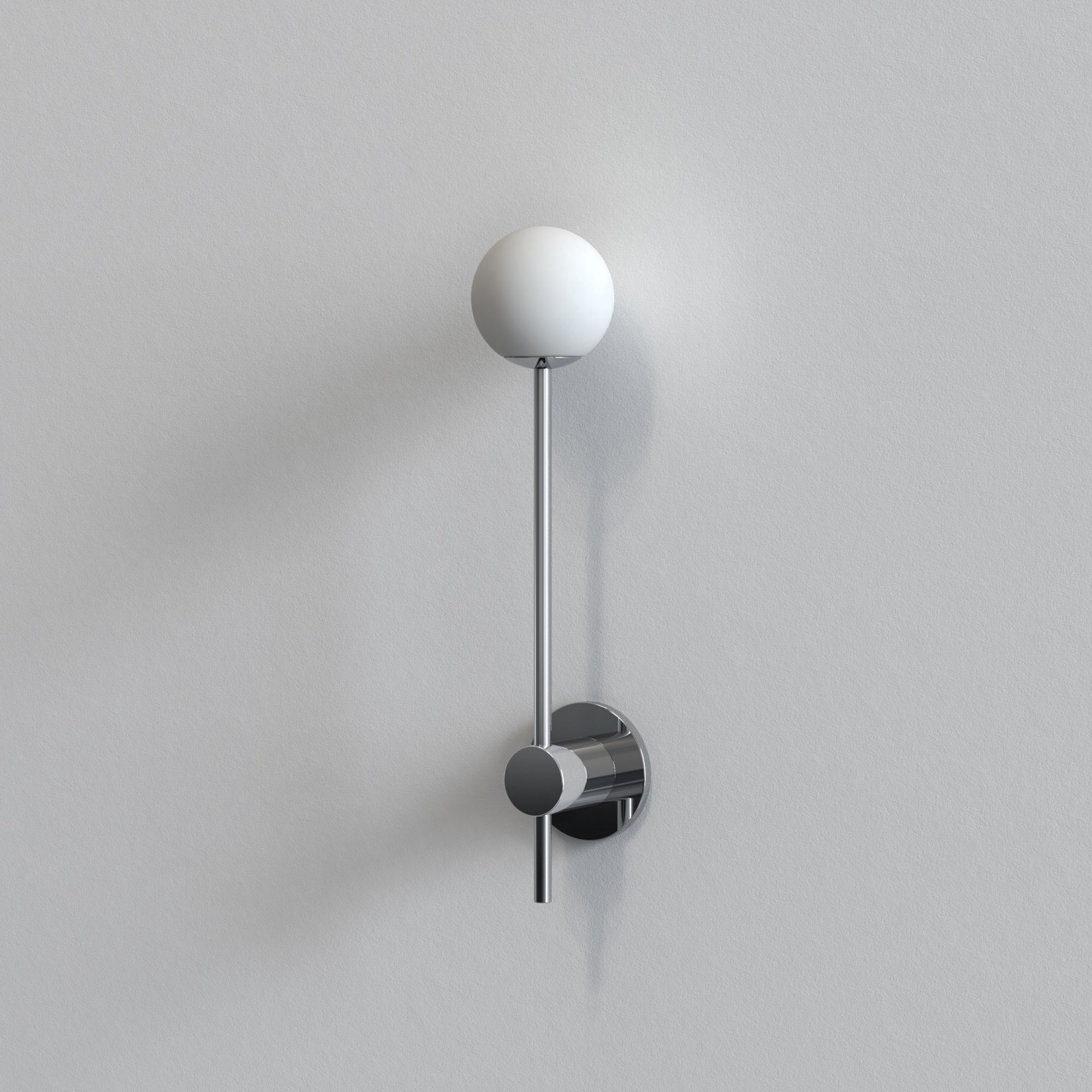 1424002 Orb Single Bathroom Wall Light Polished Chrome