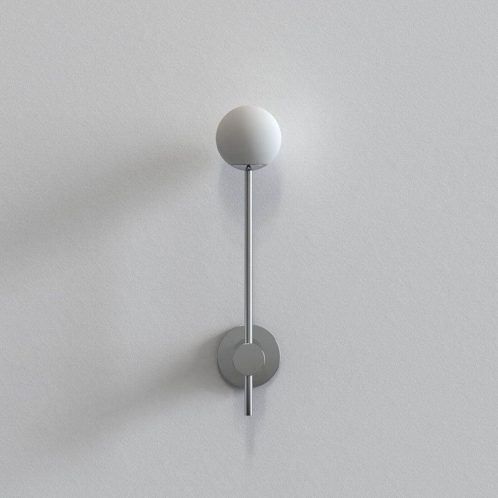1424002 Orb Single Bathroom Wall Light Polished Chrome