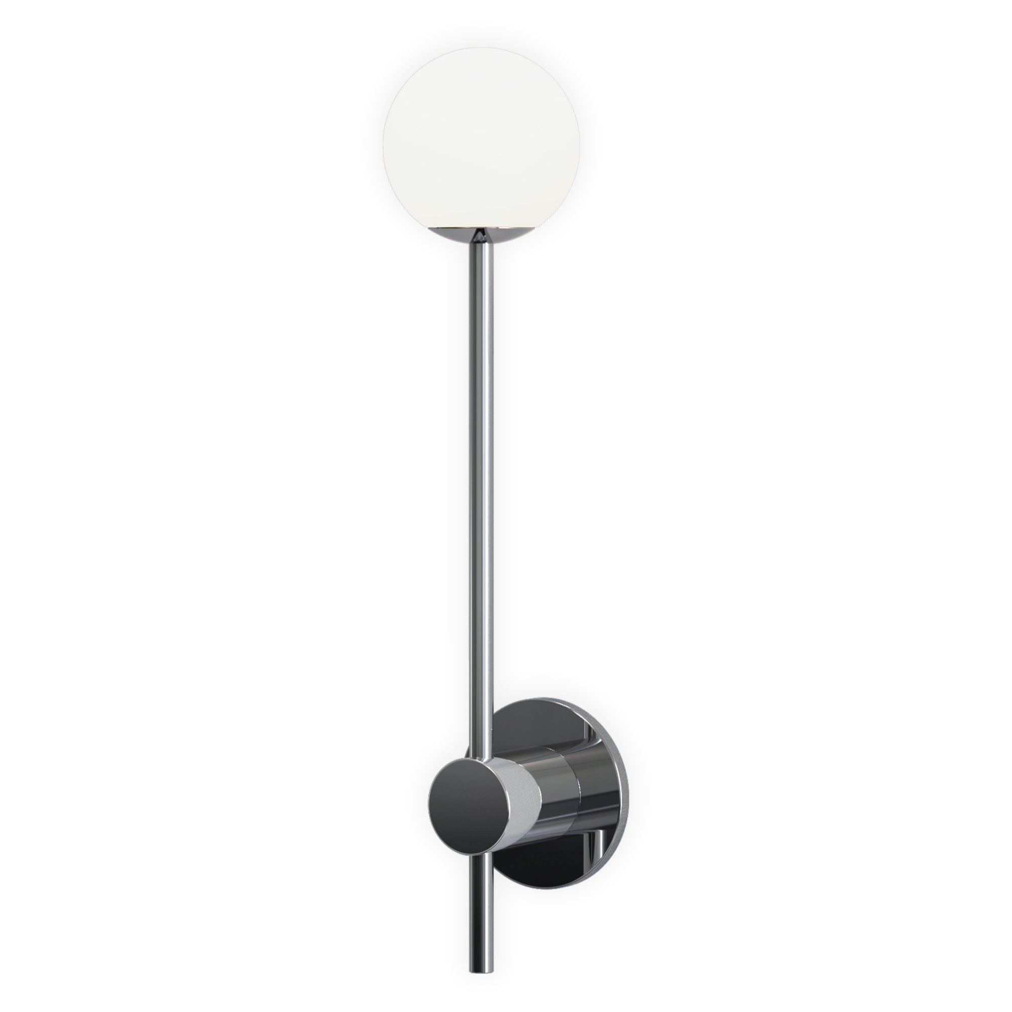 1424002 Orb Single Bathroom Wall Light Polished Chrome