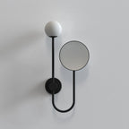 1424003 Orb Bathroom Magnifying Mirror Matt Black
