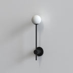 1424004 Orb Single Bathroom Wall Light Matt Black