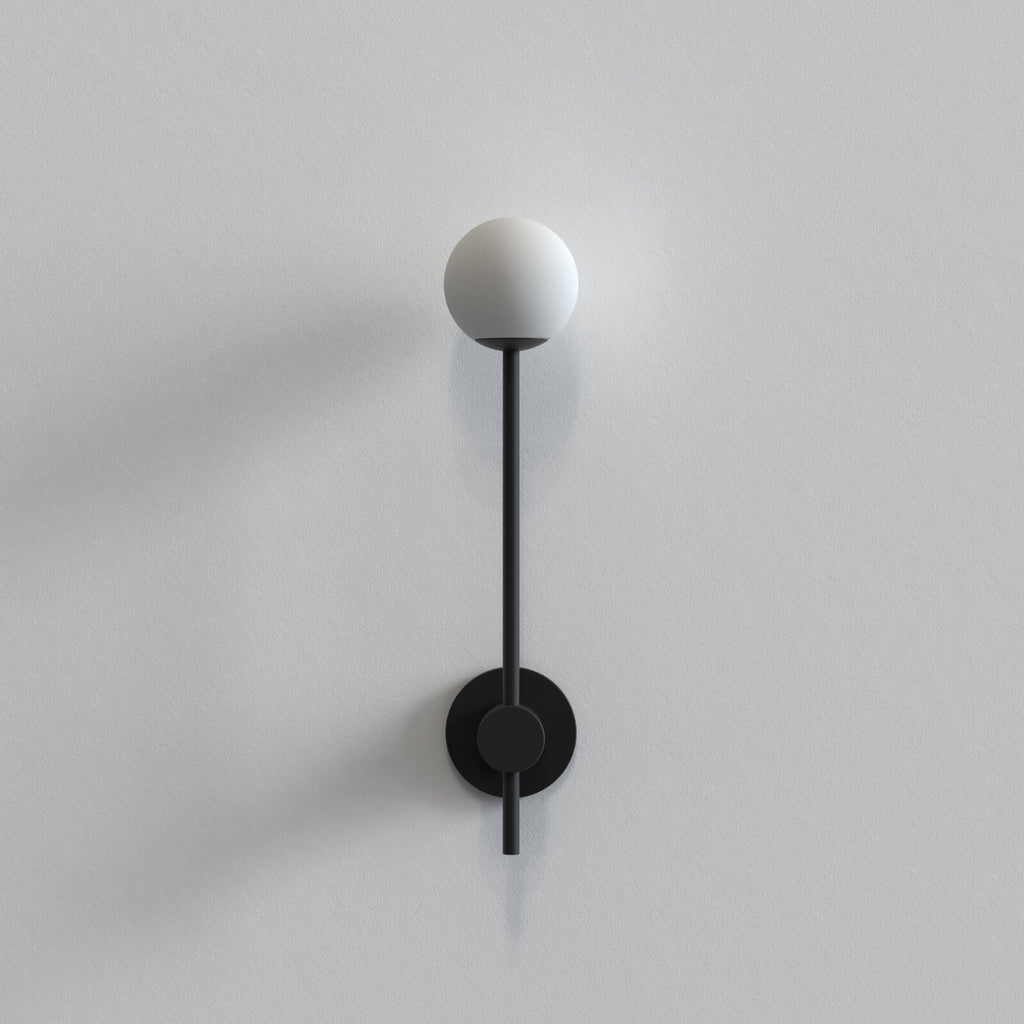 1424004 Orb Single Bathroom Wall Light Matt Black