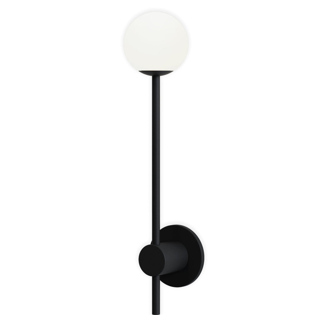 1424004 Orb Single Bathroom Wall Light Matt Black