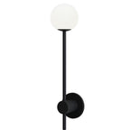 1424004 Orb Single Bathroom Wall Light Matt Black