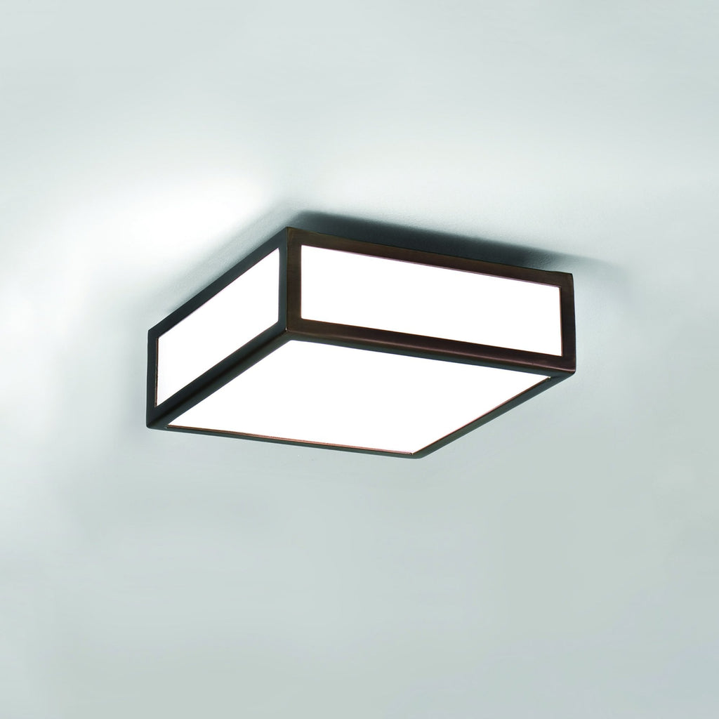 1121056 Mashiko 200 Square Bathroom Ceiling Light Bronze
