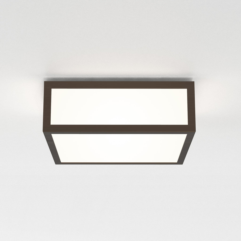 1121056 Mashiko 200 Square Bathroom Ceiling Light Bronze (S)