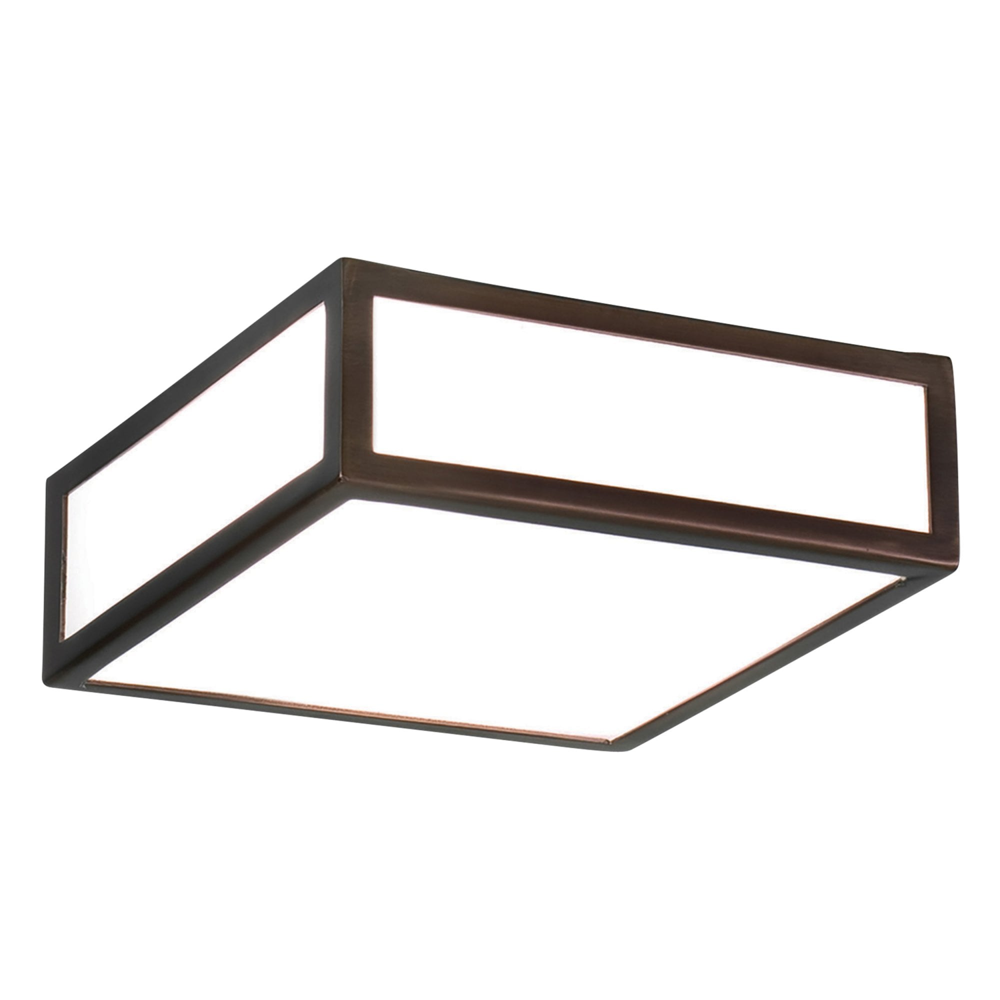 1121056 Mashiko 200 Square Bathroom Ceiling Light Bronze (S)